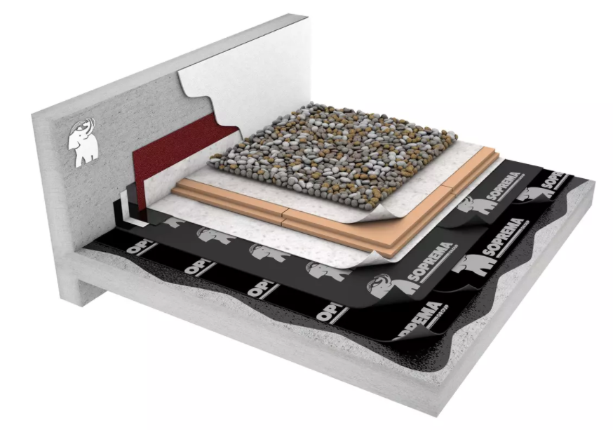 Inverted Roof — Ballasted Insulation